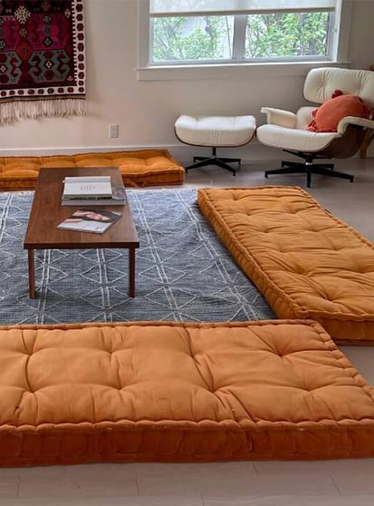 Office interior - sitting cushions